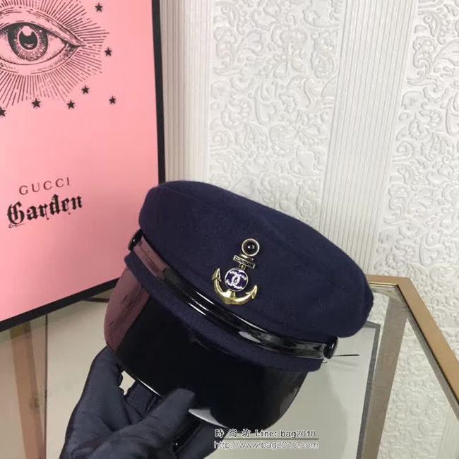 CHANEL香奈兒 爆款 百搭單品海軍風軍帽 小香風 LLWJ7885